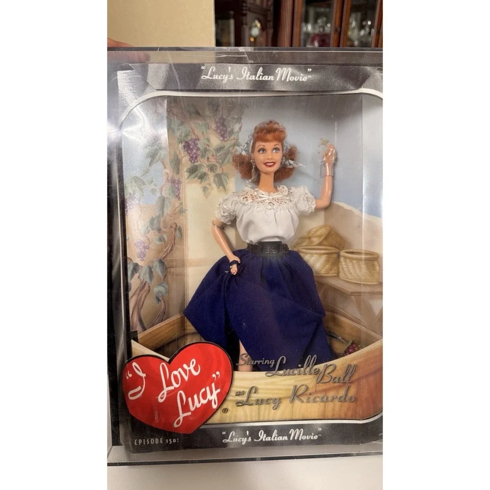 I Love Lucy Lucy's Italian Movie Doll Episode 150 Mattel NRFB‎ Display Case